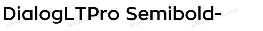 DialogLTPro Semibold字体转换